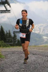 Petter Restorp running UTMB