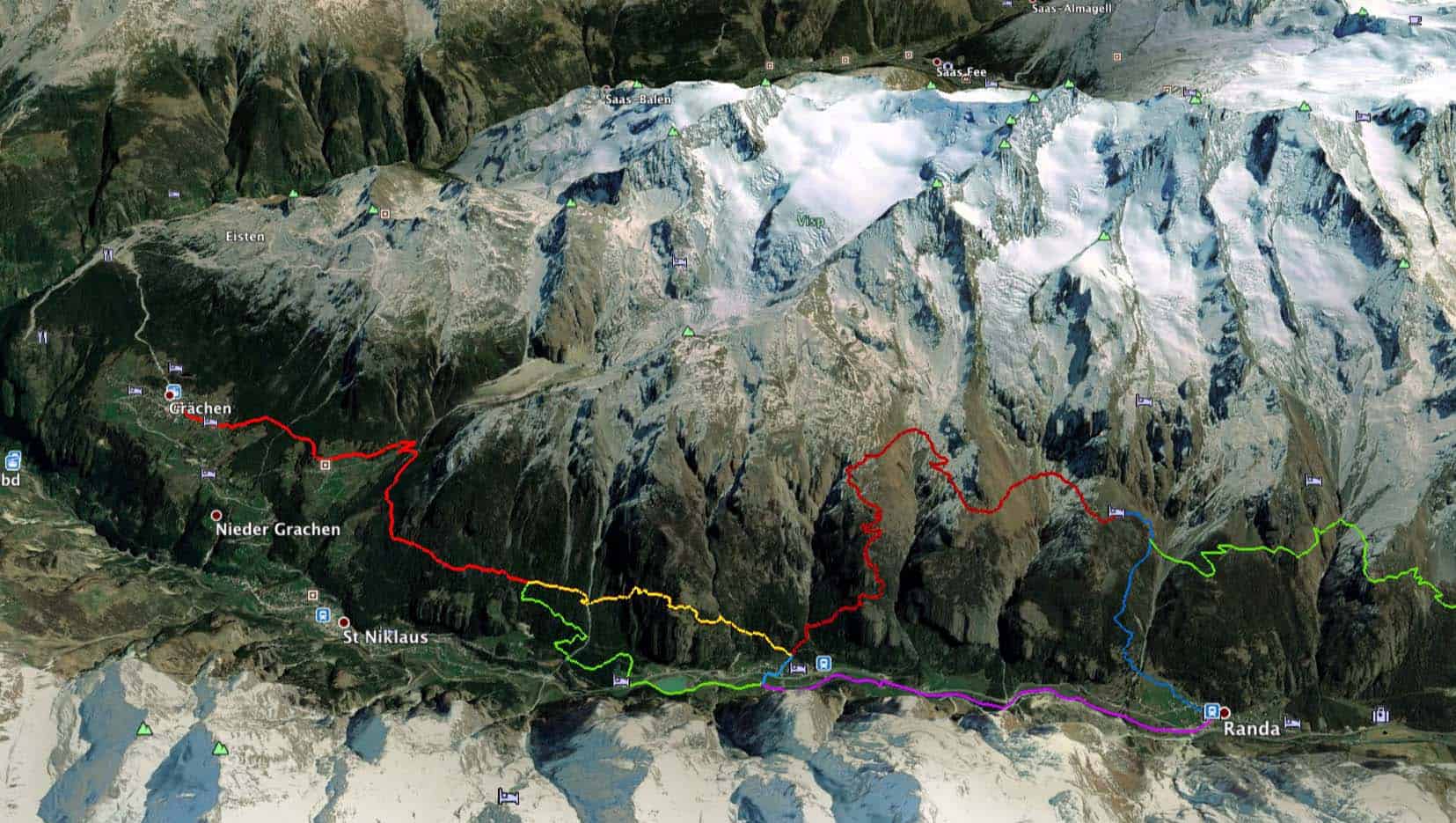 Map of new europaweg route